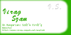 virag szam business card